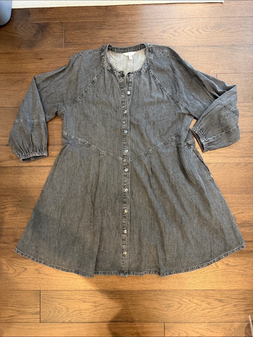 Time and Tru Women’s Button Front Denim Mini Dress Size XL - C8-108